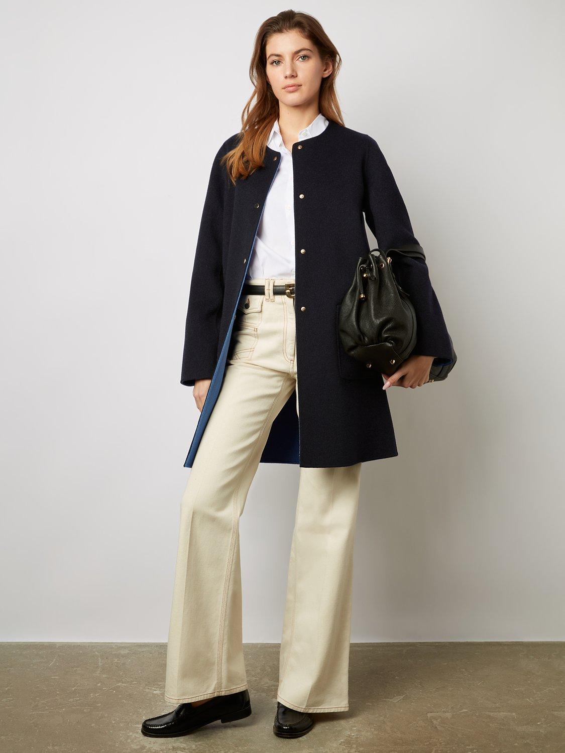 Gerard Darel Nadra Coat, Navy