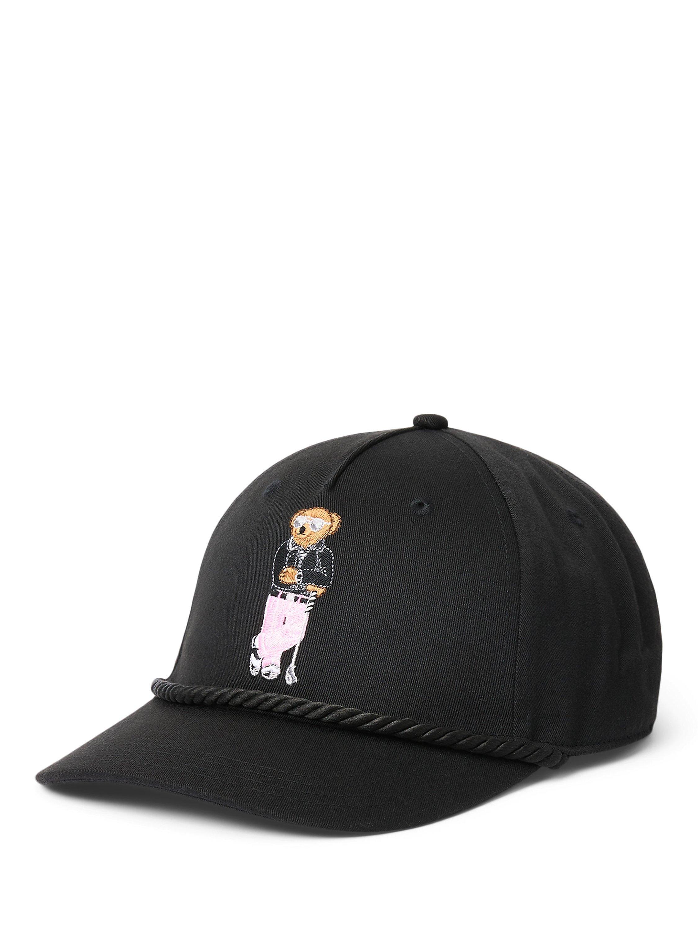Ralph Lauren Polo Bear Twill Sports Cap, Black