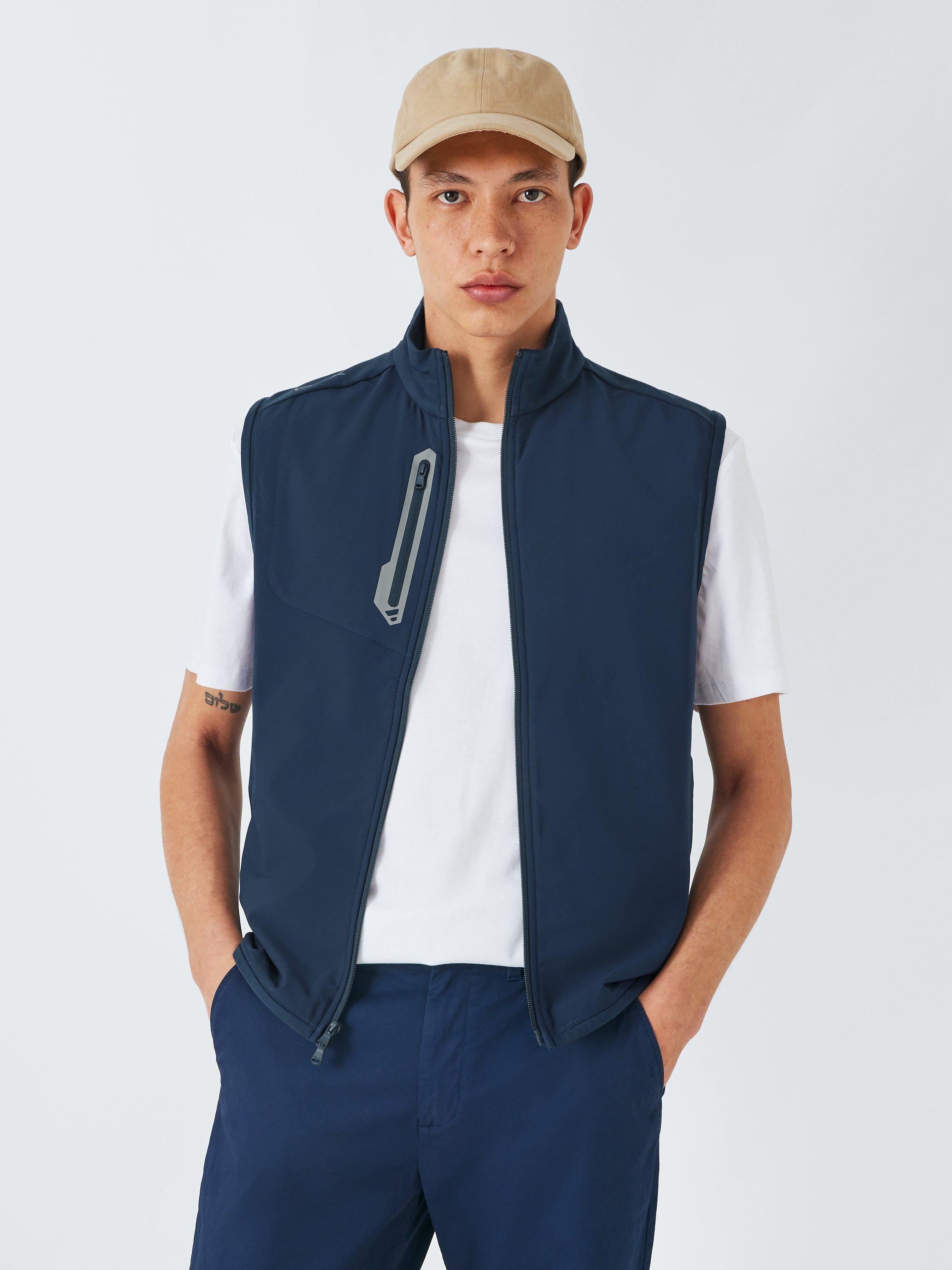 Ralph Lauren Hybrid Full-Zip Gilet, Refined Navy, S