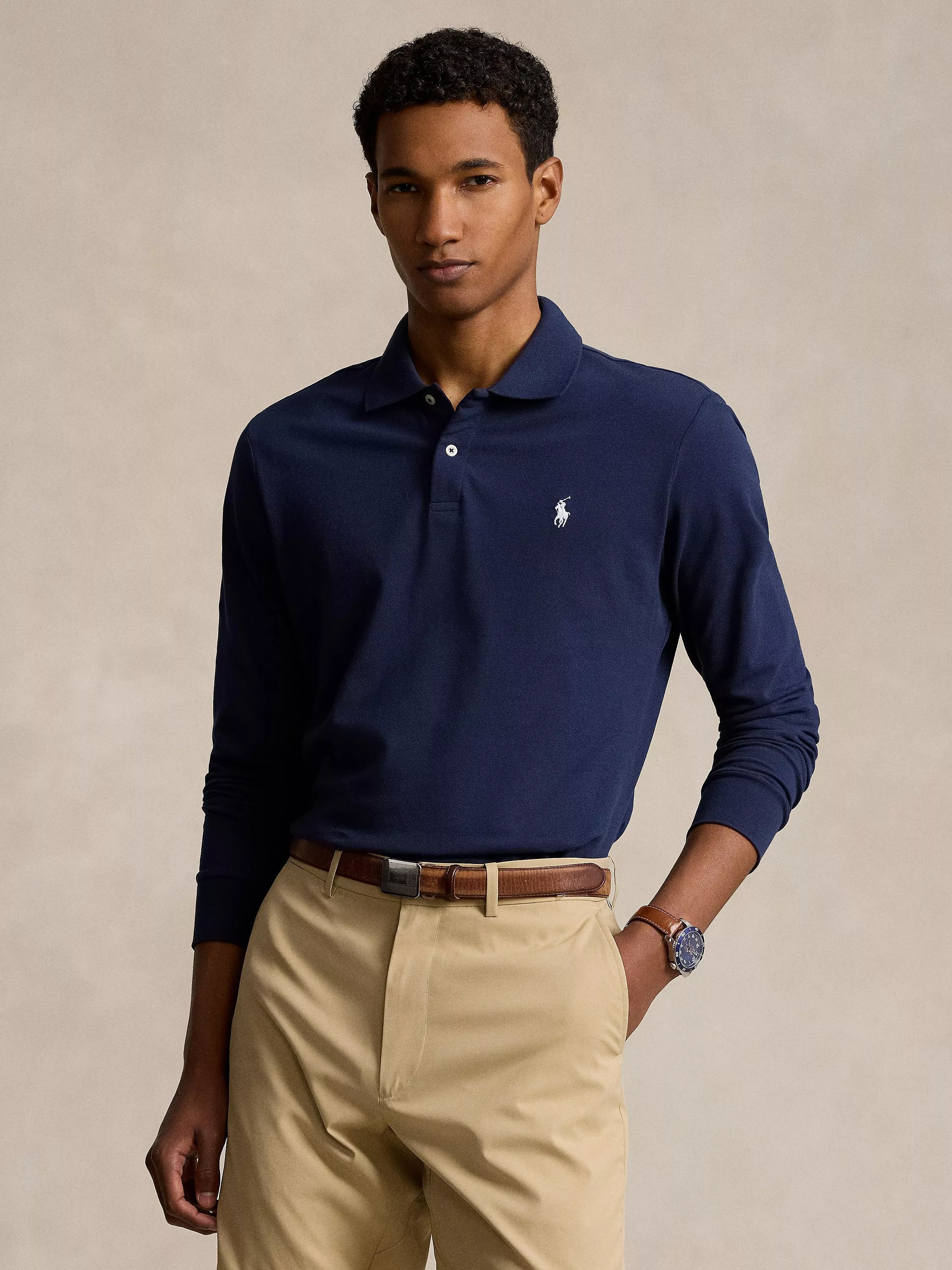 John lewis mens long sleeve polo shirts best sale