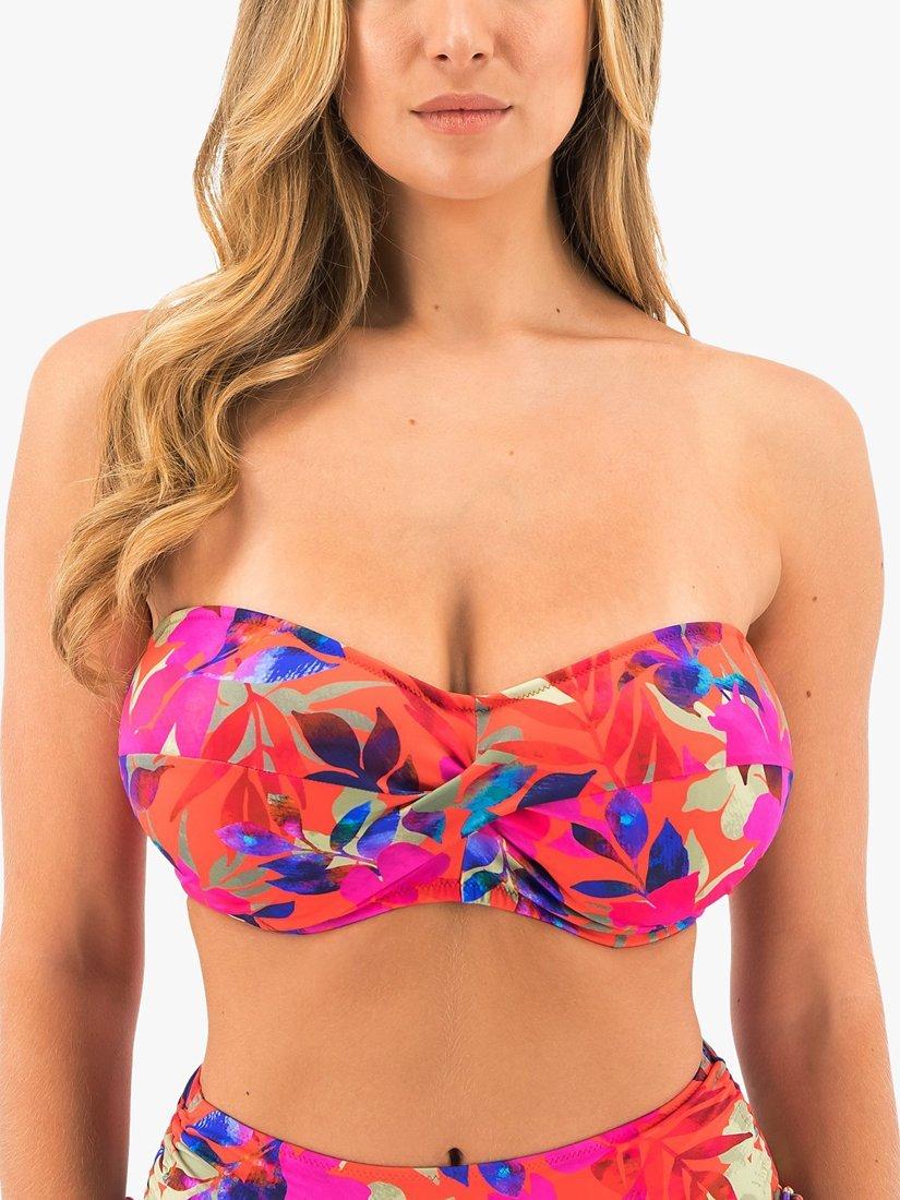 Fantasie Playa de Carmen Beach Party Underwired Bandeau Bikini Top Multi