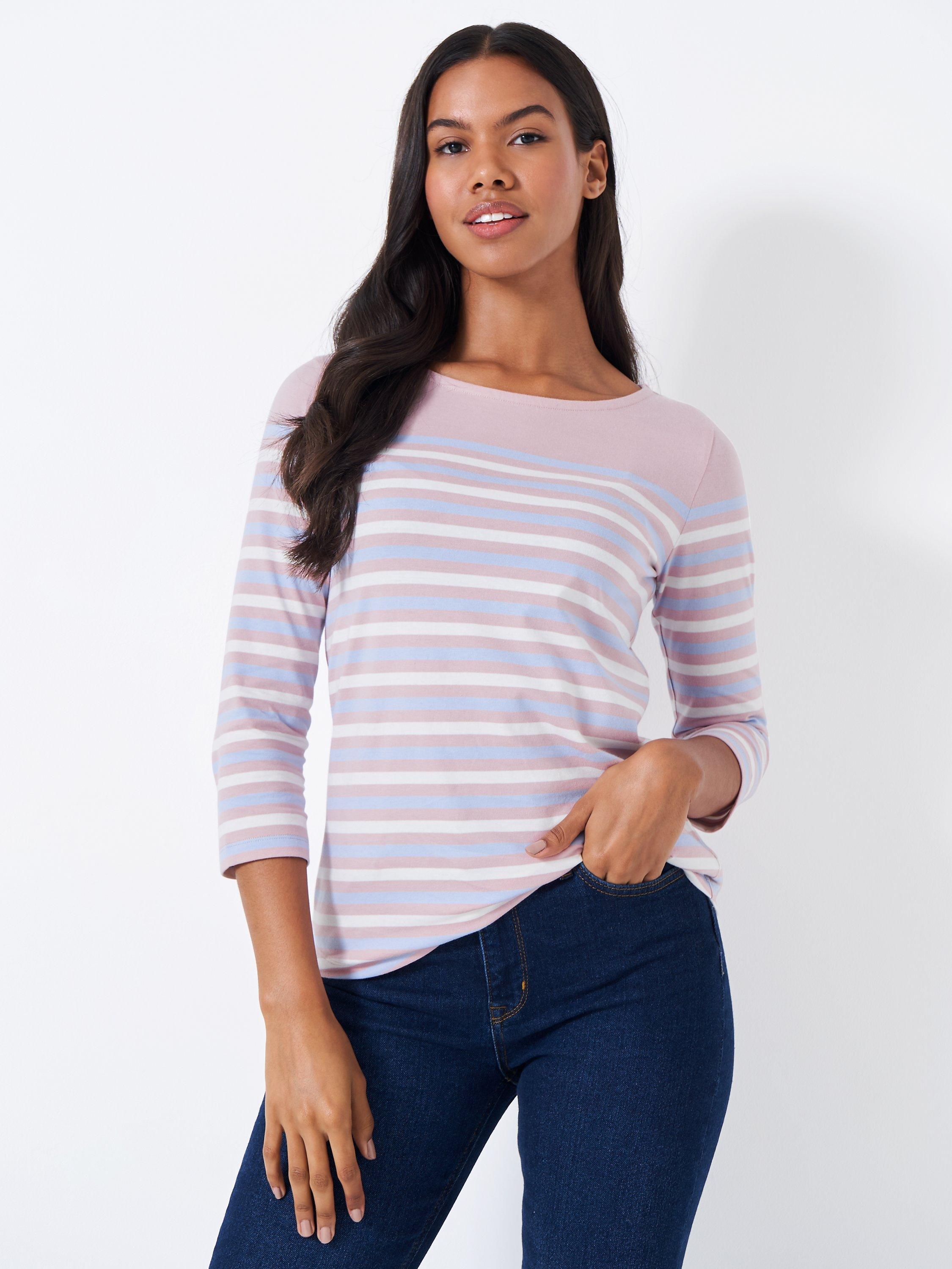 Crew Clothing Classic Cotton Breton Top, Multi
