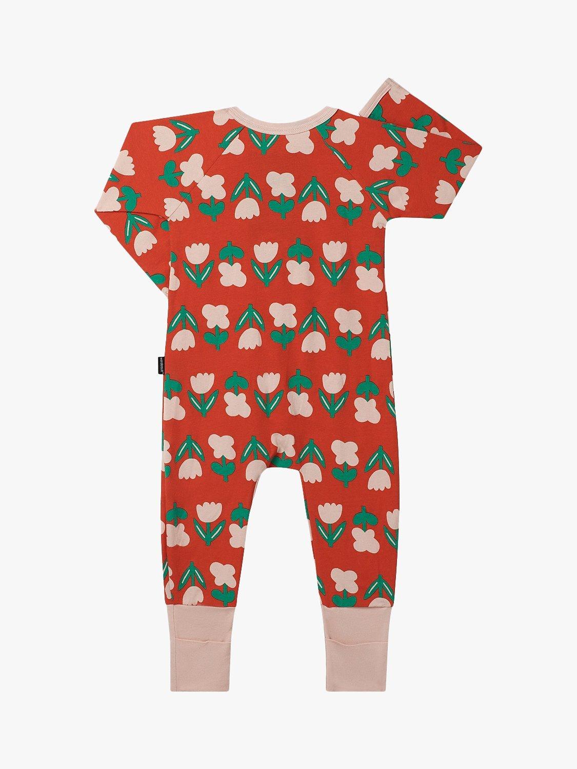 Product image 2 of 4, which shows Bonds Baby Zippy Print Zip Through Wondersuit, Tulip/Multi, 12-18 months