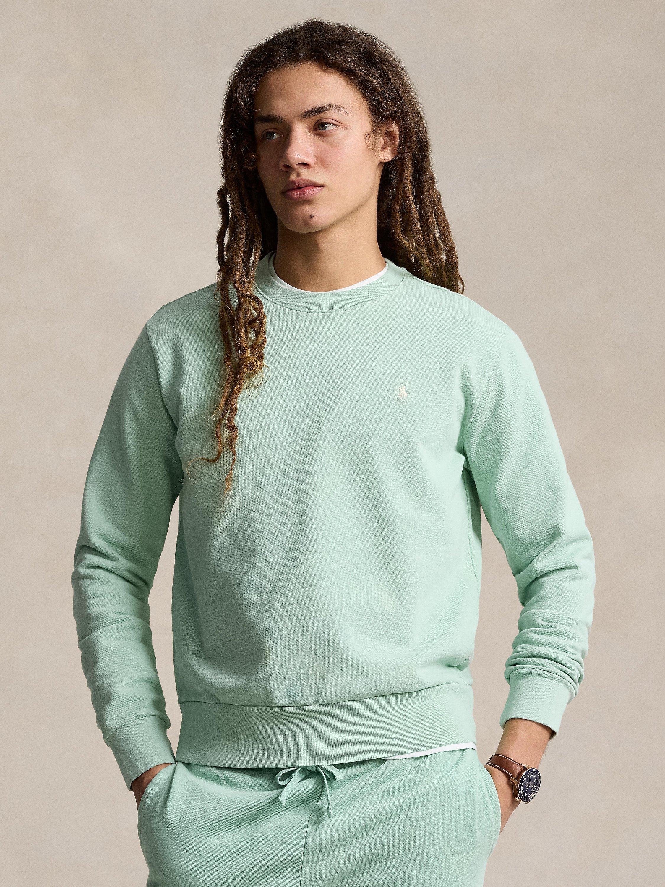 Ralph Lauren Loopback Cotton Fleece Sweatshirt, Celadon