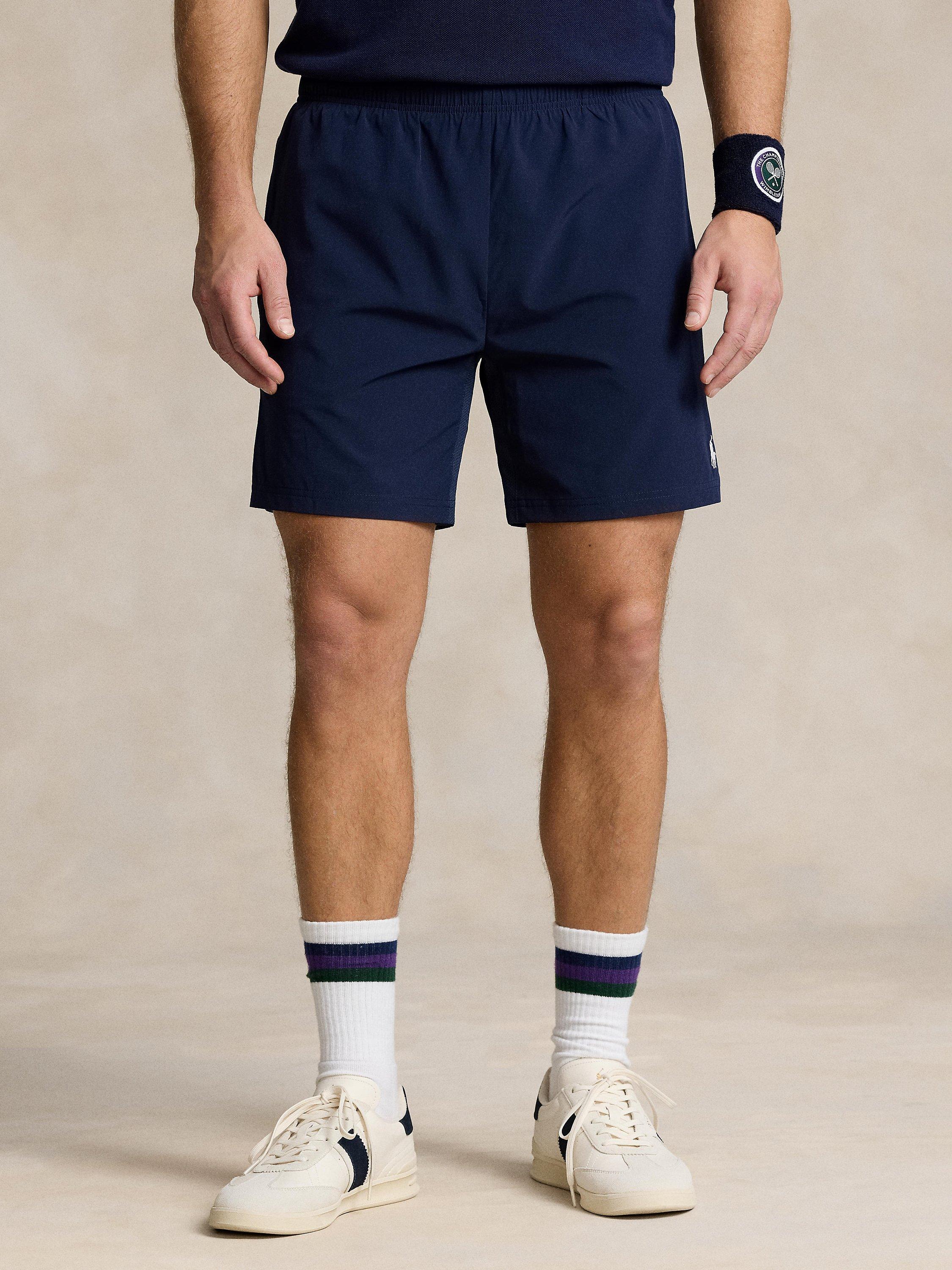 Product image 5 of 6, which shows Polo Ralph Lauren Wimbledon Ball Boy Shorts, Navy, L