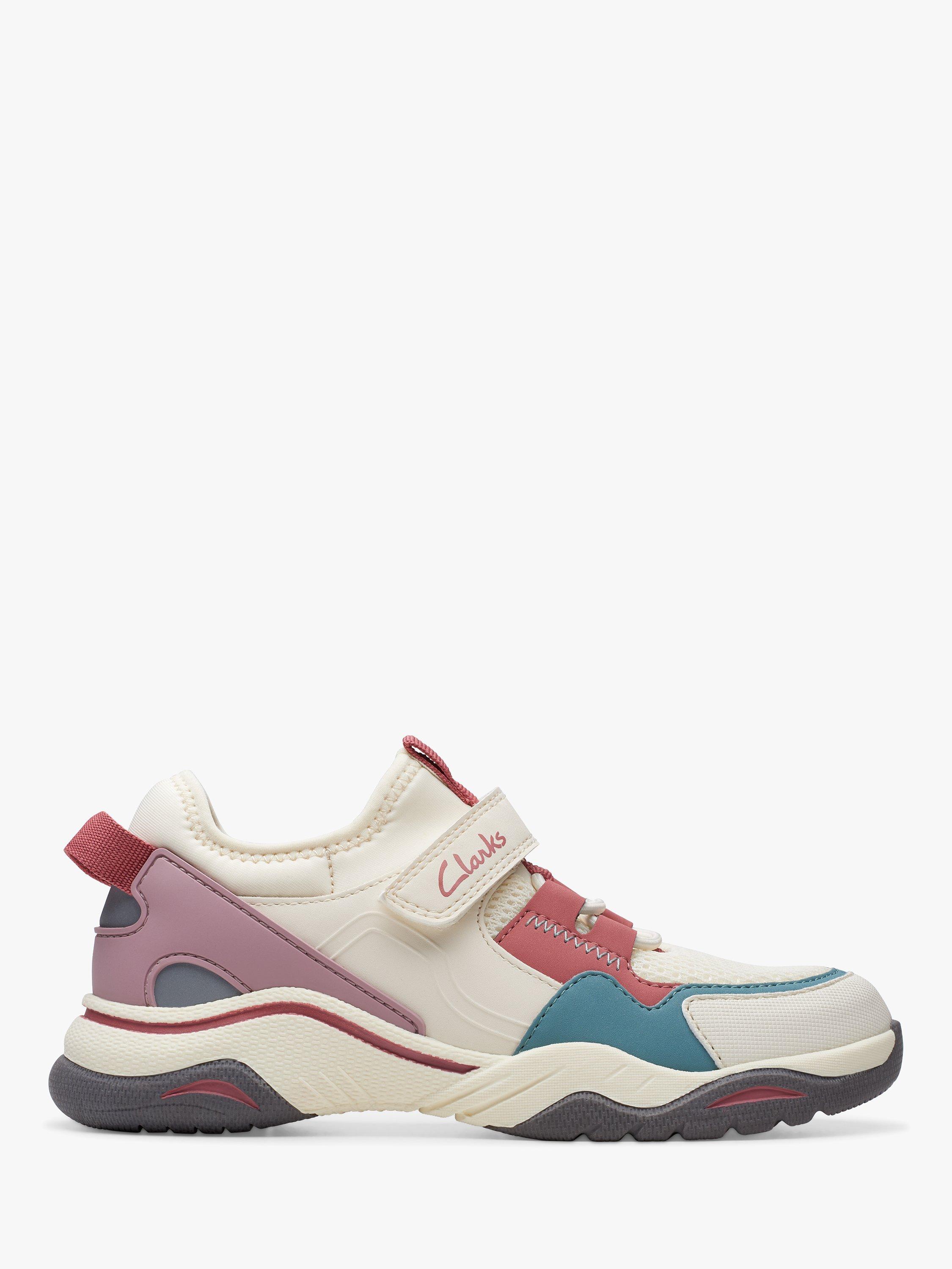 Clarks Kids' Feather Hop Trainers, Off White