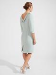 Hobbs Rhianne Roll Neck Dress, Sage Green