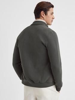 Reiss Freddie Quilted Bomber Jacket - view 2, Sage