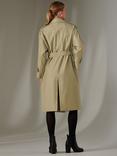 Jolie Moi Double Breasted Trench Coat, Stone