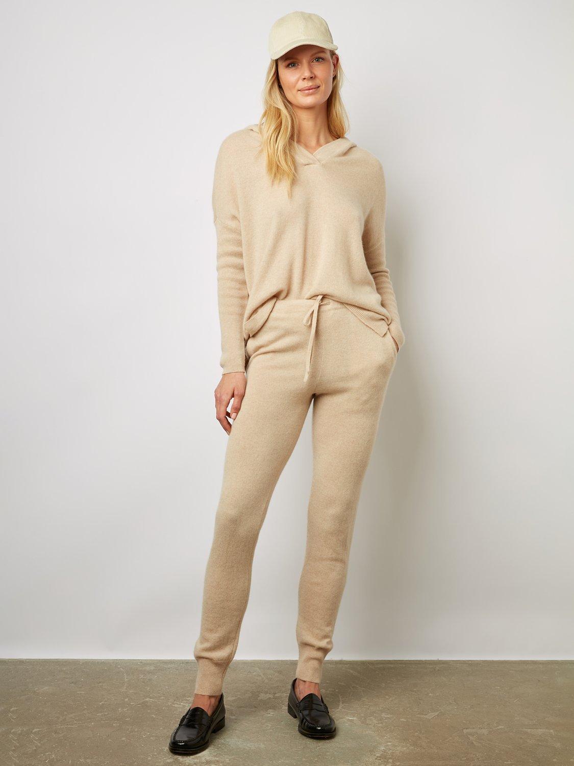 Gerard Darel Calix Cashmere Joggers, Sand