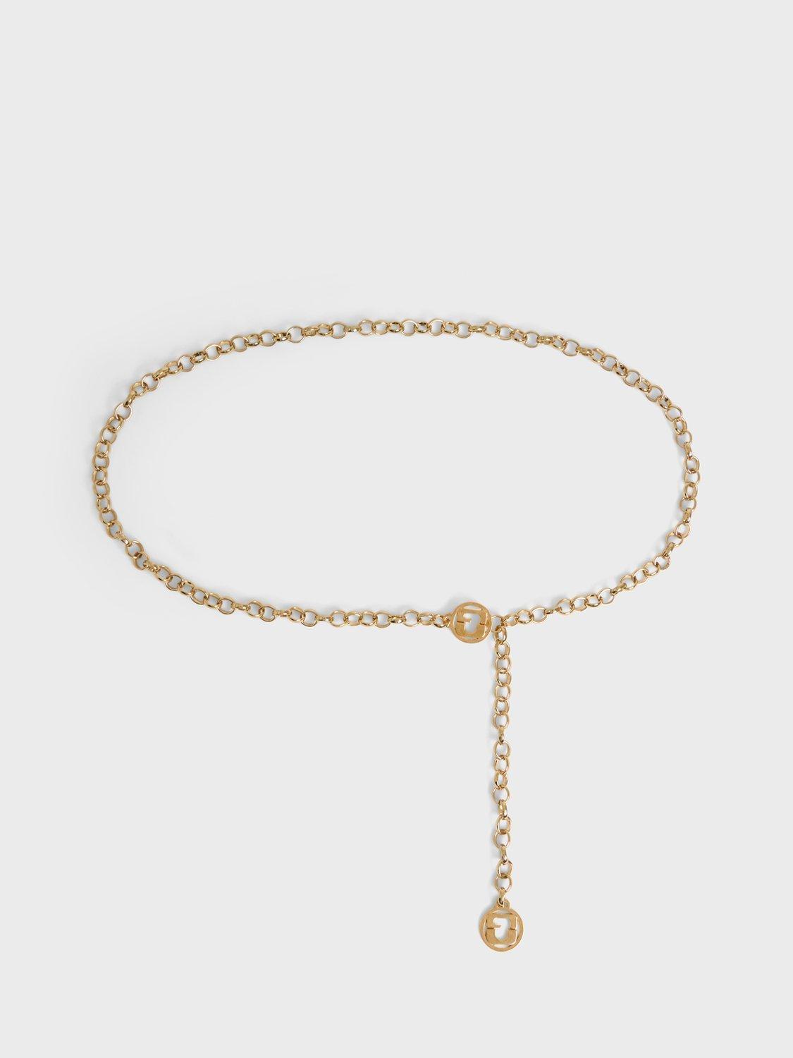 Product image 1 of 2, which shows Gerard Darel Veronica Chain Belt, Gold, One Size
