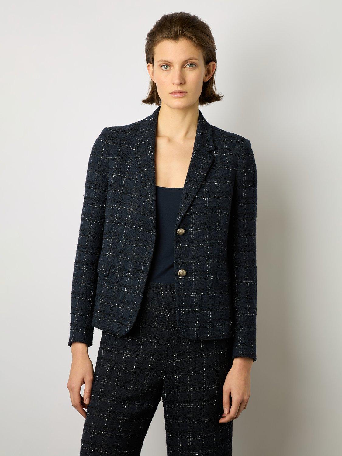 Gerard Darel Cheraze Cotton Blend Trousers, Navy