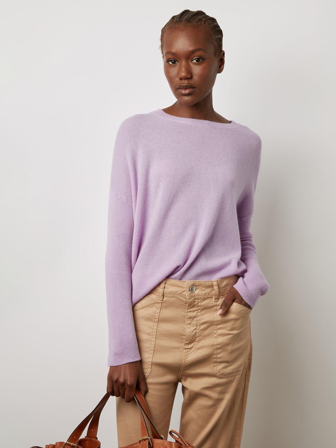 Lilac cashmere jumper hotsell