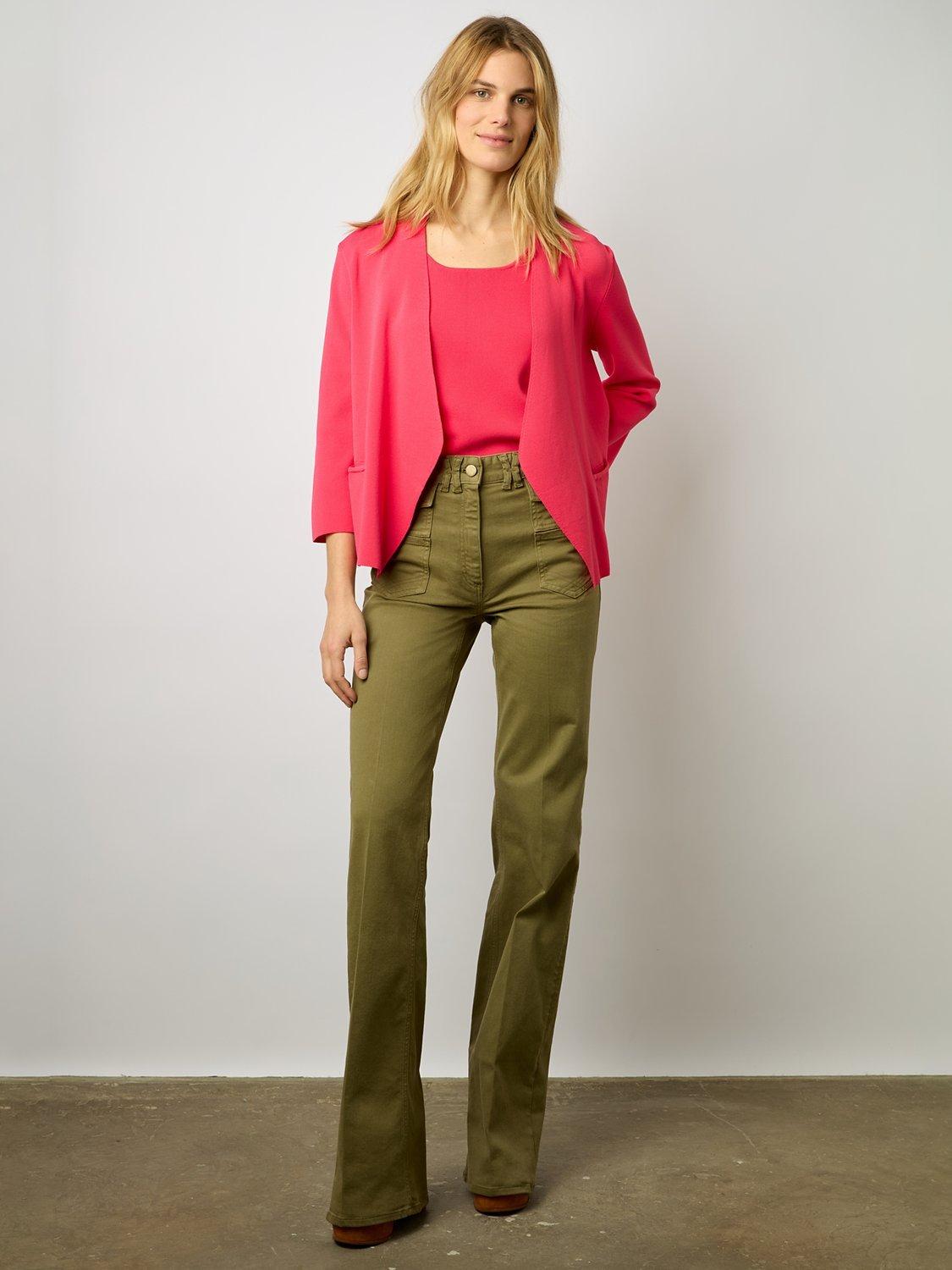 Gerard Darel Laurana Wrap Neck Cardigan, Pink
