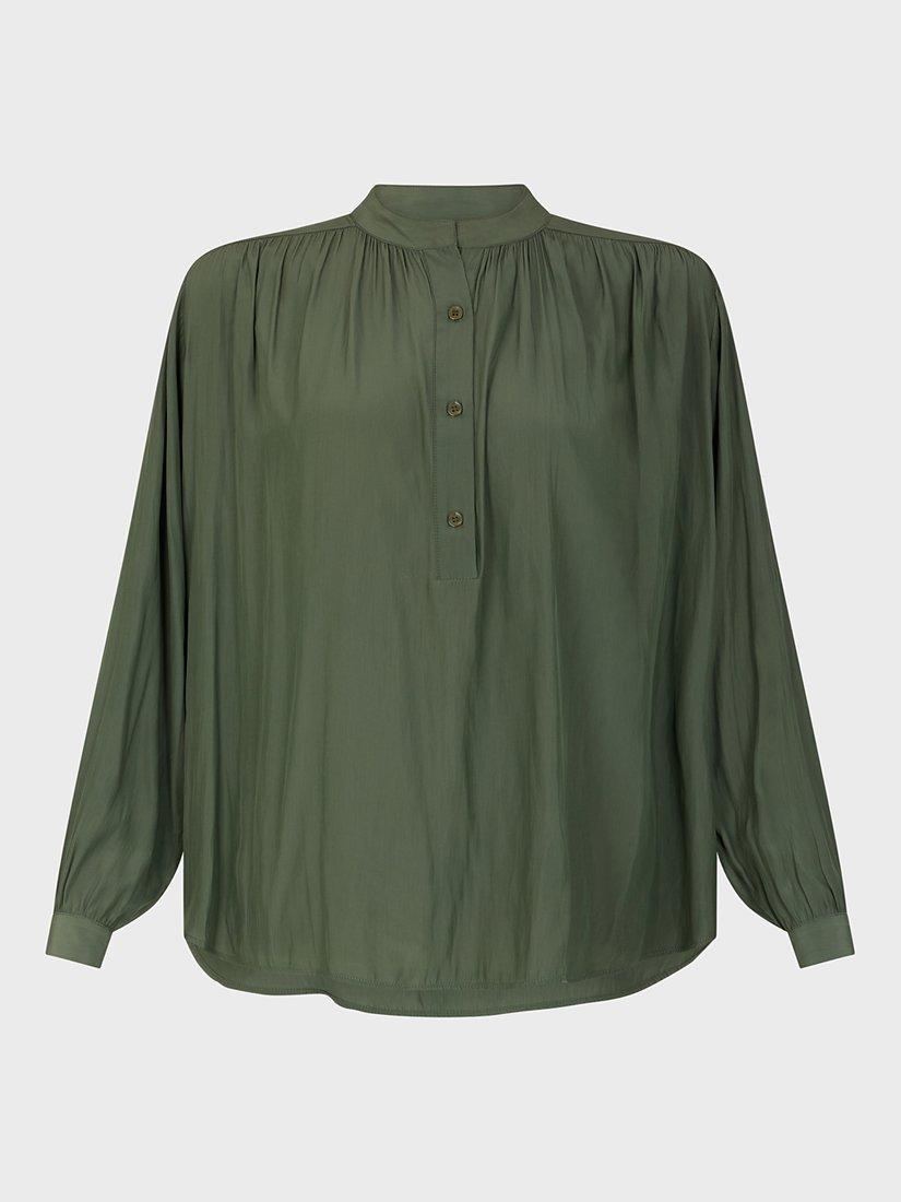 Gerard Darel Alice Gathered Detail Blouse, Khaki