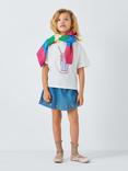 Olivia Rubin Kids' Milkshake Graphic T-Shirt, White/Multi