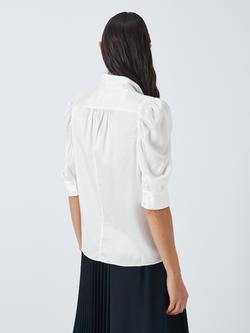 FRAME Gillian Silk Puff Sleeve Blouse - view 2, White