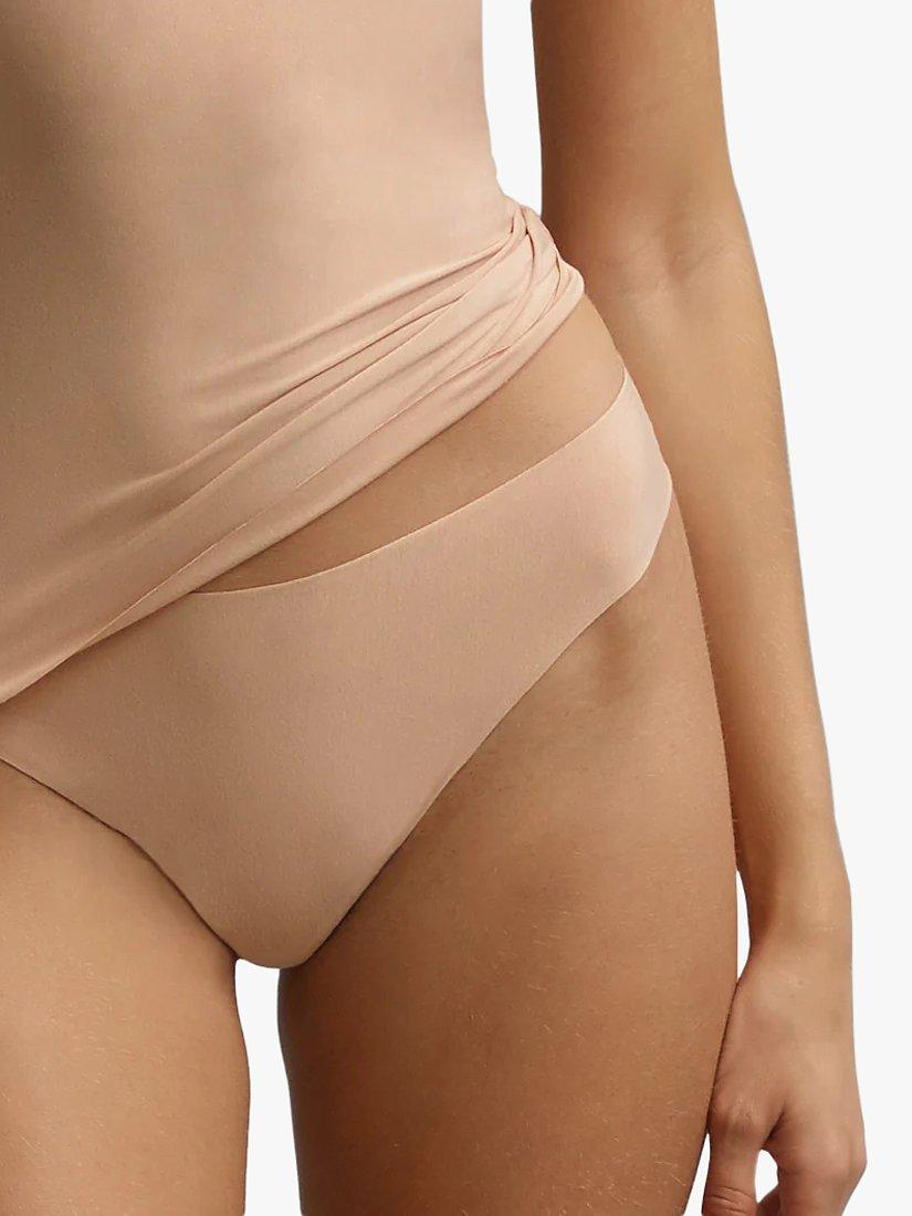 Commando Butter Mid-Rise Seamless Thong, Nude, S