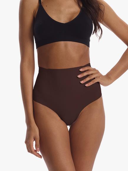 Commando Zone Smoothing Seamless Thong, Mocha