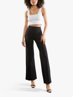 Commando Neoprene Smoothing Flared Leggings, Black - view 2, Black