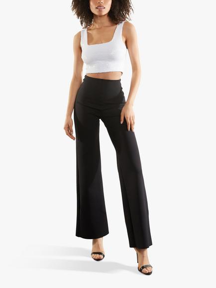 Commando Neoprene Smoothing Flared Leggings, Black - view 2, Black