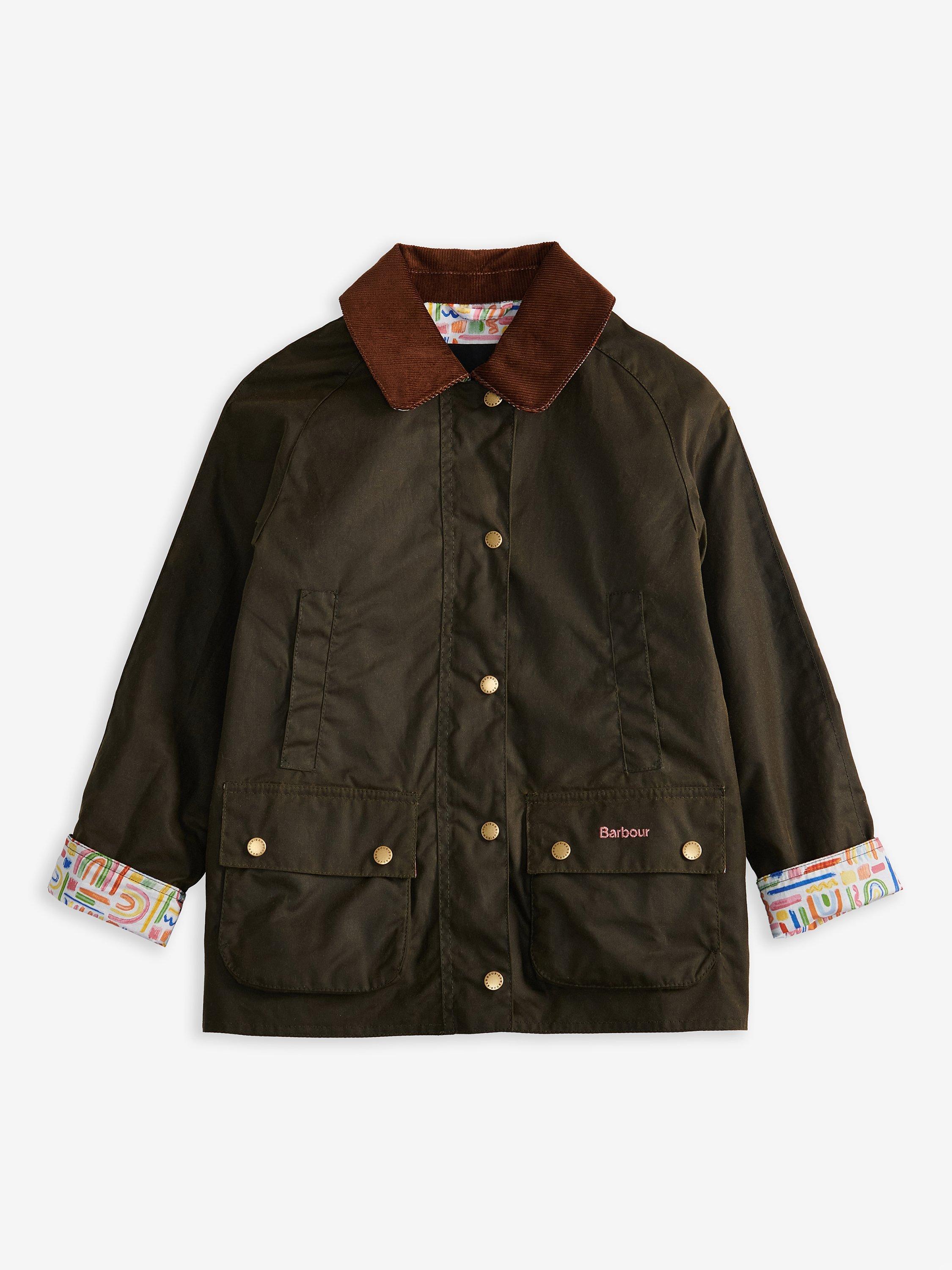 Barbour wax jacket kids Blue on sale