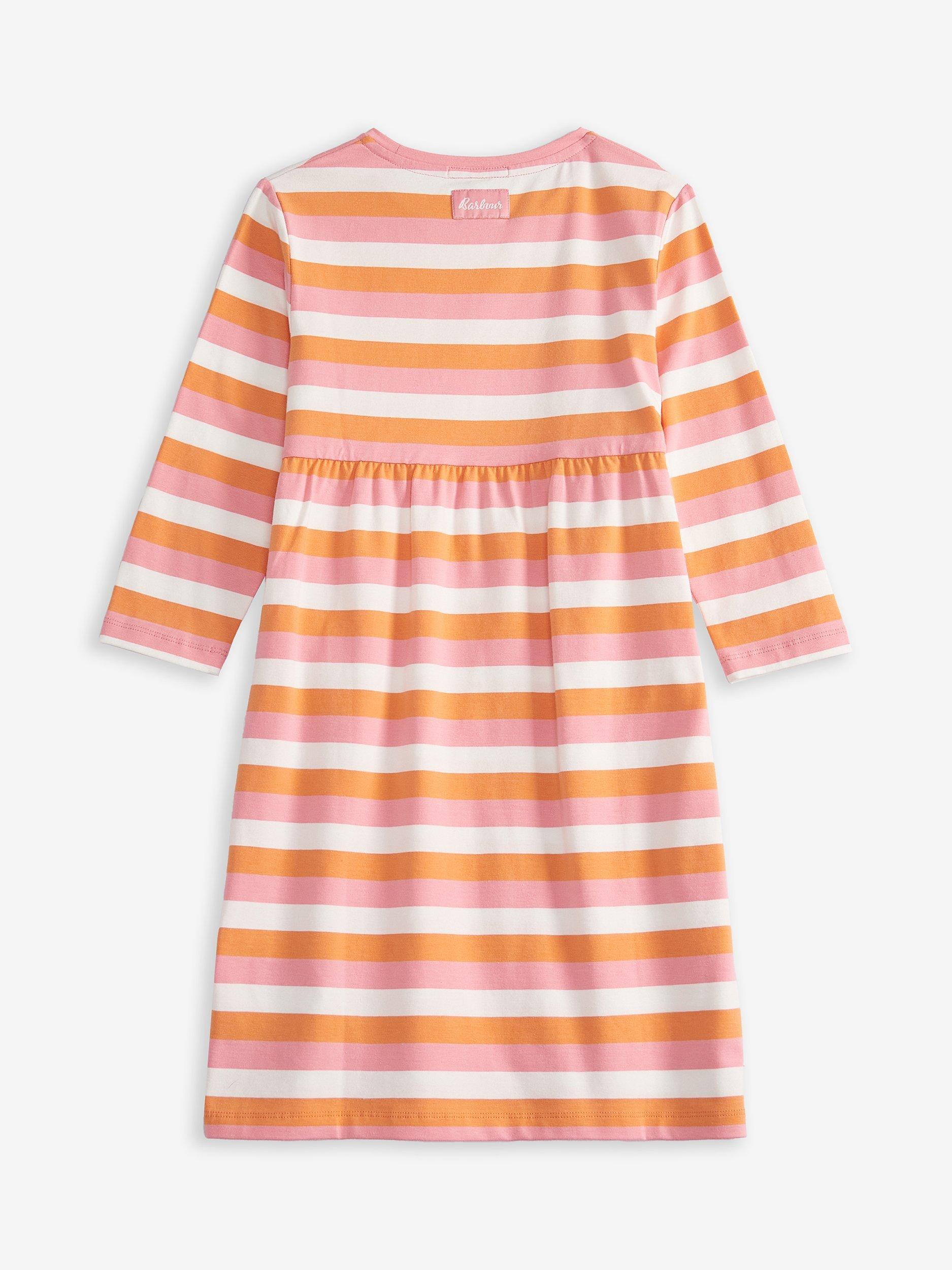 Product image 2 of 5, which shows Barbour Kids' Striped Eliza Dress, Multi, XL