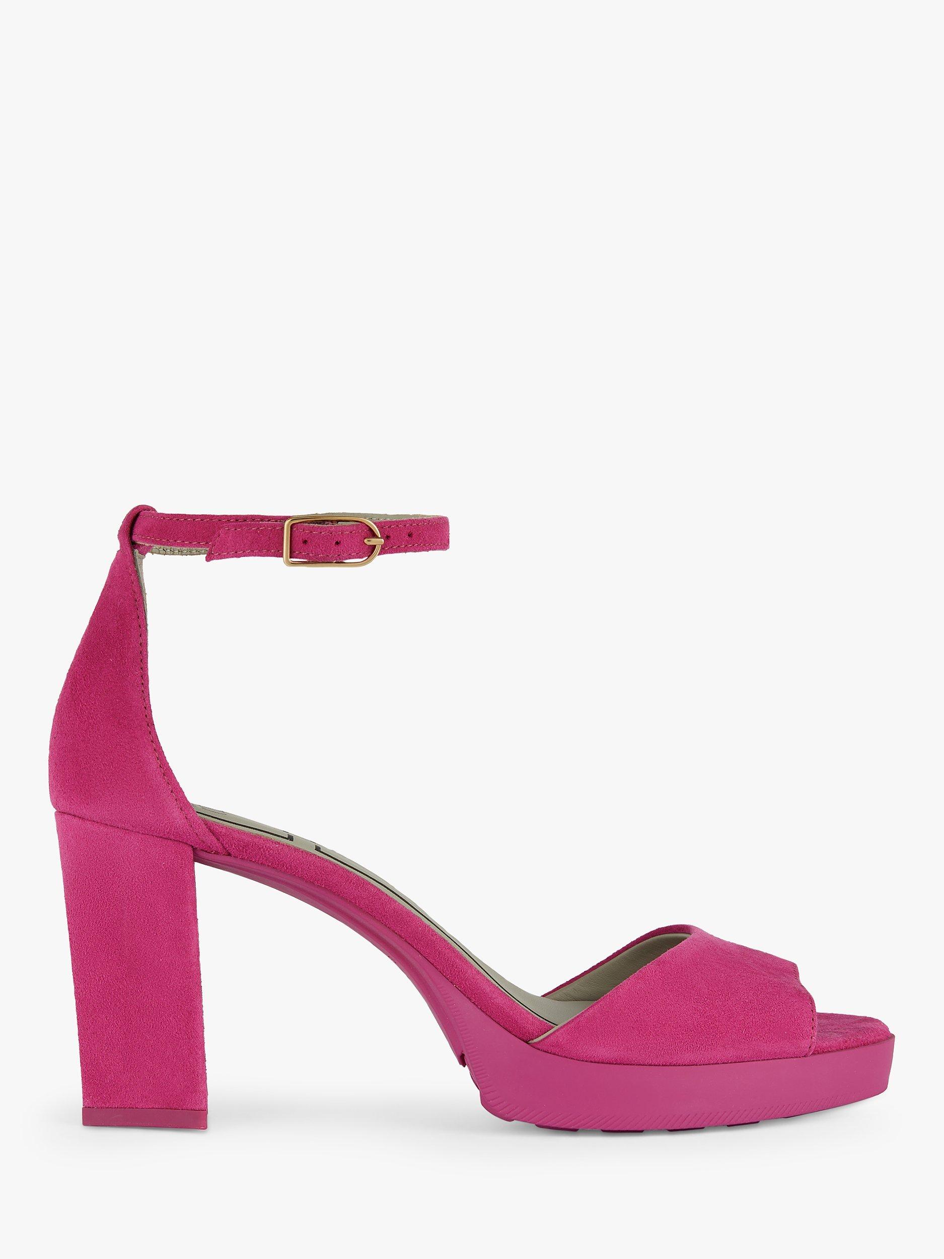 Geox Walk Pleasure 85S1 Block Heel Platform Sandals, Fuchsia             