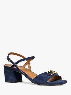 Geox New Eraklia Suede Sandals, Navy - view 2, Navy