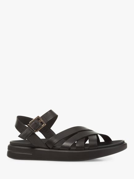 Geox Xand 2S Lightweight Breathable Leather Sandals, Black