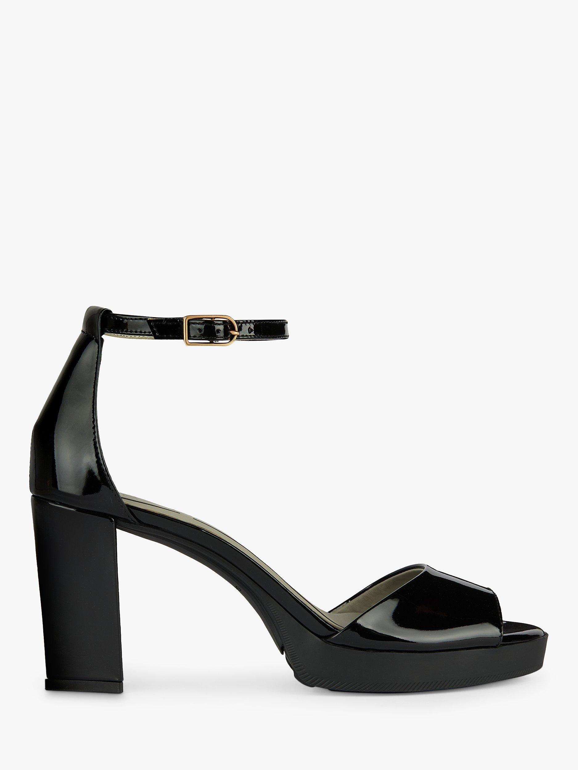 Geox Walk Pleasure 85S1 Block Heel Platform Sandals, Black               