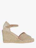 Geox Gelsa Suede Espadrille Wedge Sandals, Taupe