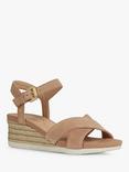 Geox Ischia Corda Suede Wedge Sandals