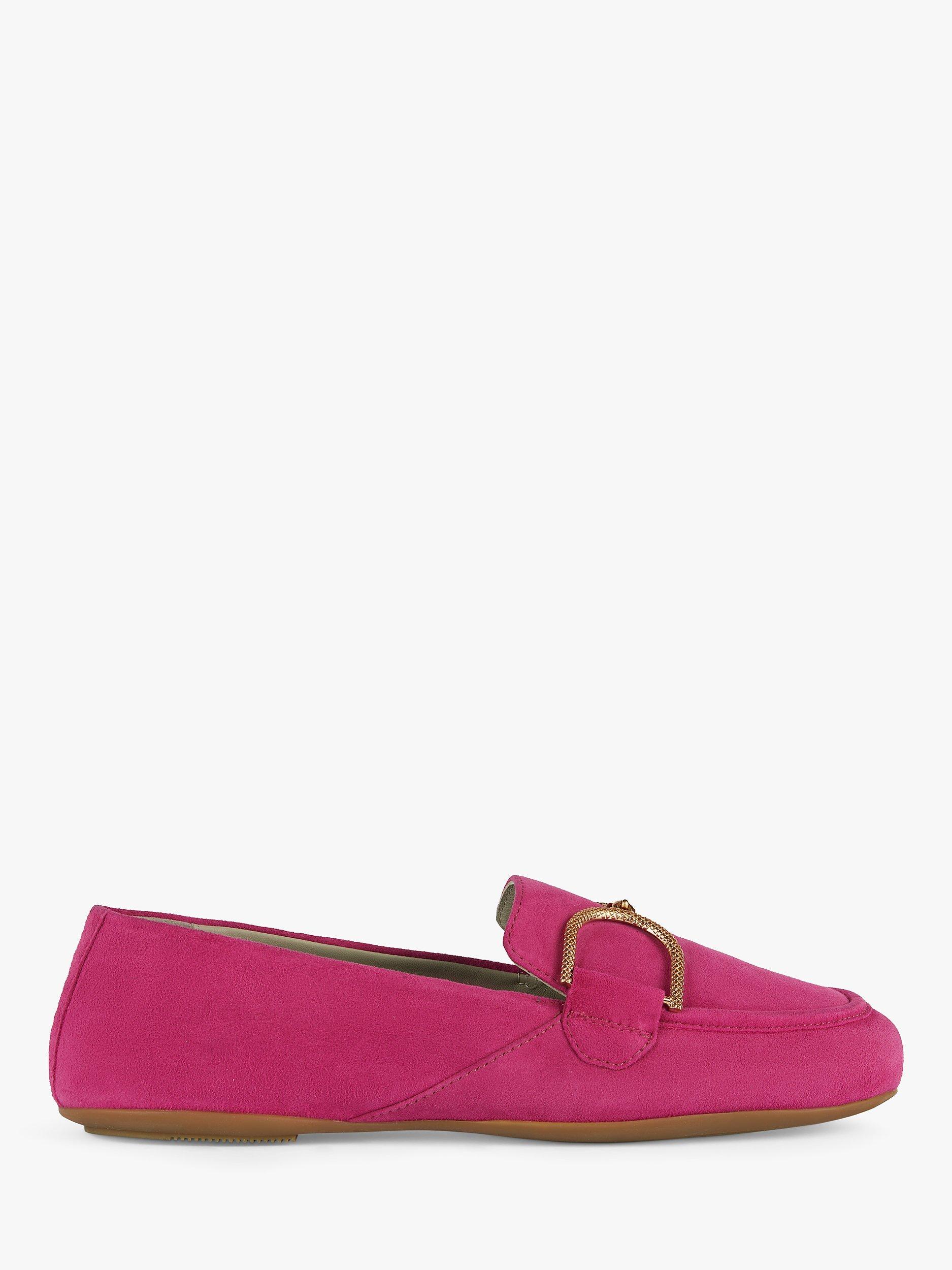 Geox Palmaria Suede City Loafers, Fuchsia             