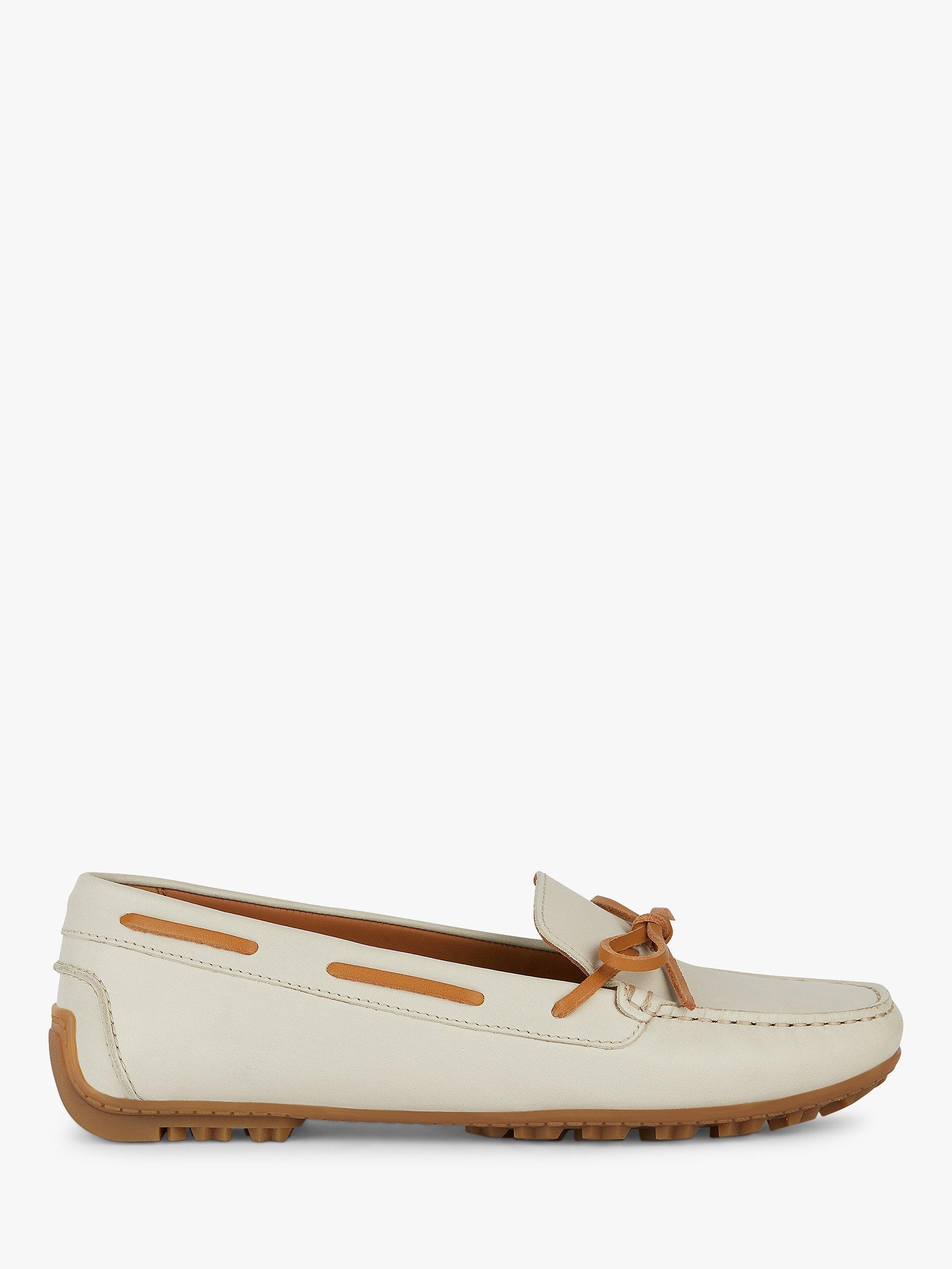 Geox Kosmopolis + Grip Lightweight Leather Loafers, Lt Sand/Camel       