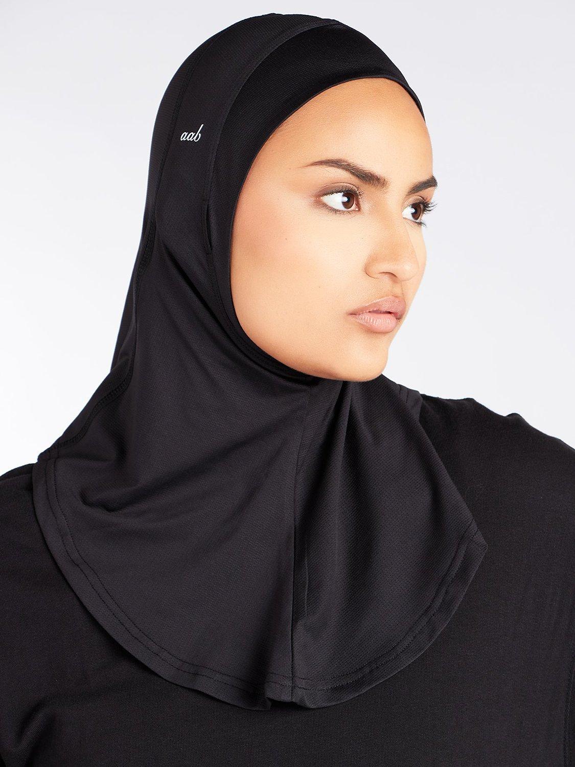 Aab Sports Hijab, Black, One Size