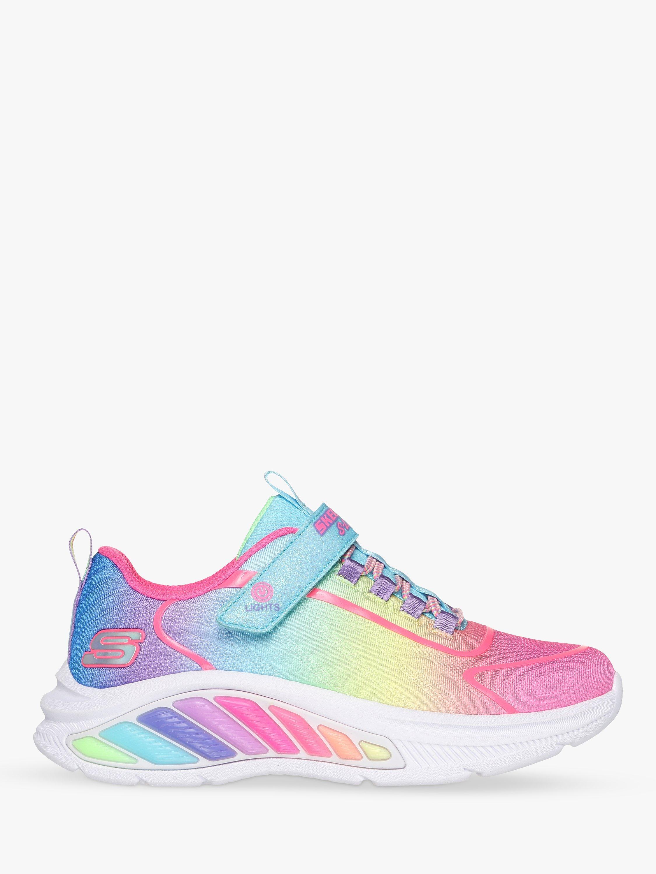 Skechers Kids' Rainbow Cruisers Light Up Trainers, Multi