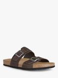 Geox Ghita Leather Footbed Sandals