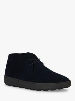Geox Spherica ECUB-1 Suede Shoes - view 2, Navy