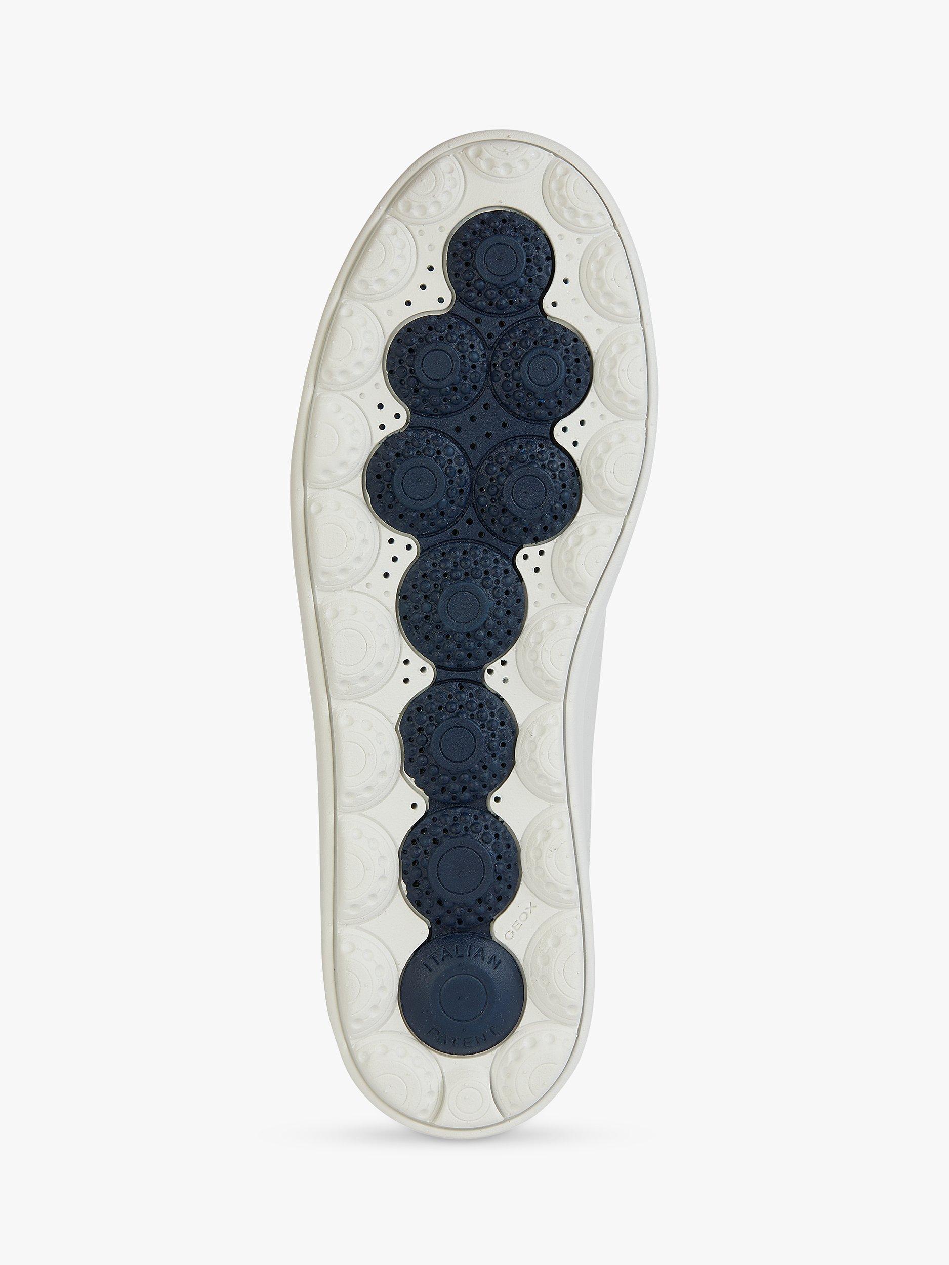 Product image 6 of 6, which shows Geox Spherica ECUB-1 Leather Trainers, White/Navy, EU46