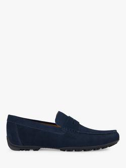 Geox Kosmopolis + Grip Leather Loafers, Navy