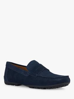 Geox Kosmopolis + Grip Leather Loafers - view 2, Navy