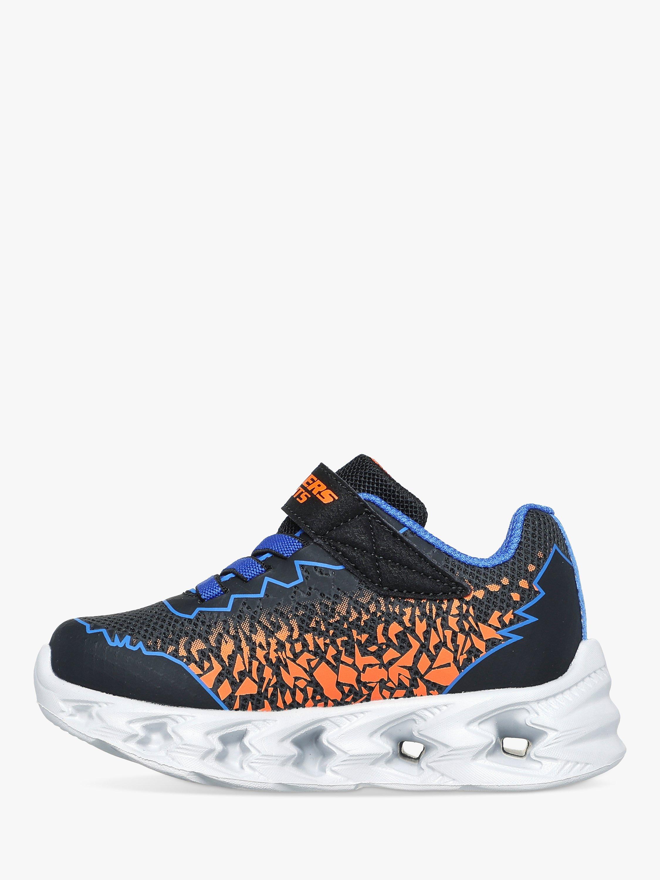 Product image 6 of 6, which shows Skechers Kids' S-Lights Vortex 2.0 Zorento Light Up Trainers, Black/Multi, EU21