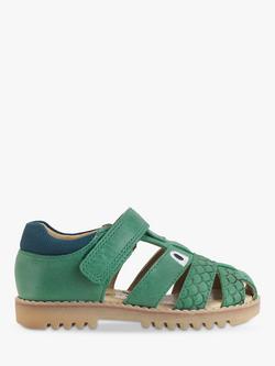 Start-Rite Kids' Leather Dino Park Sandals, Green, Green Leather