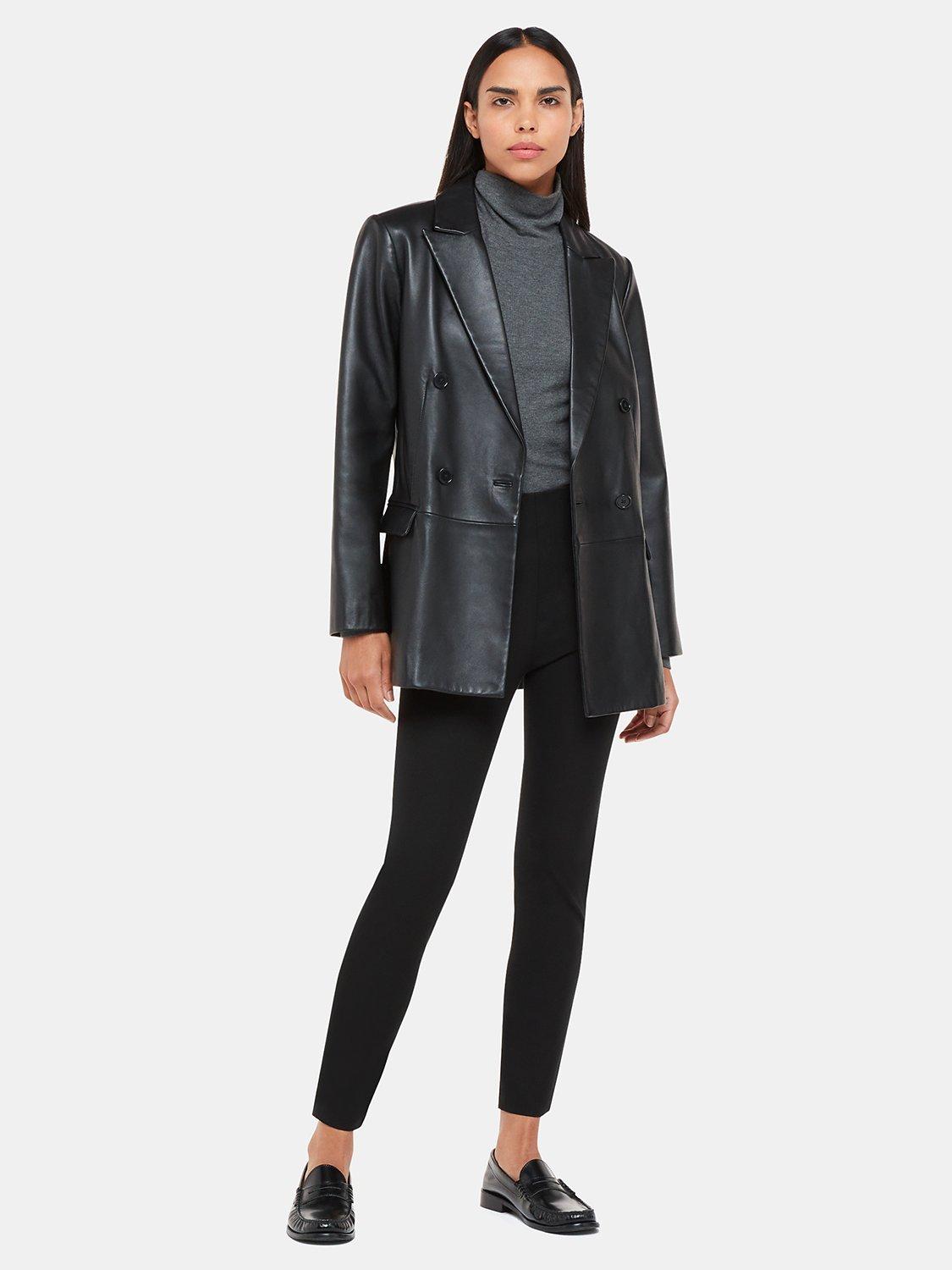 Product image 1 of 1, which shows Whistles Super Stretch Trousers, Black, 12