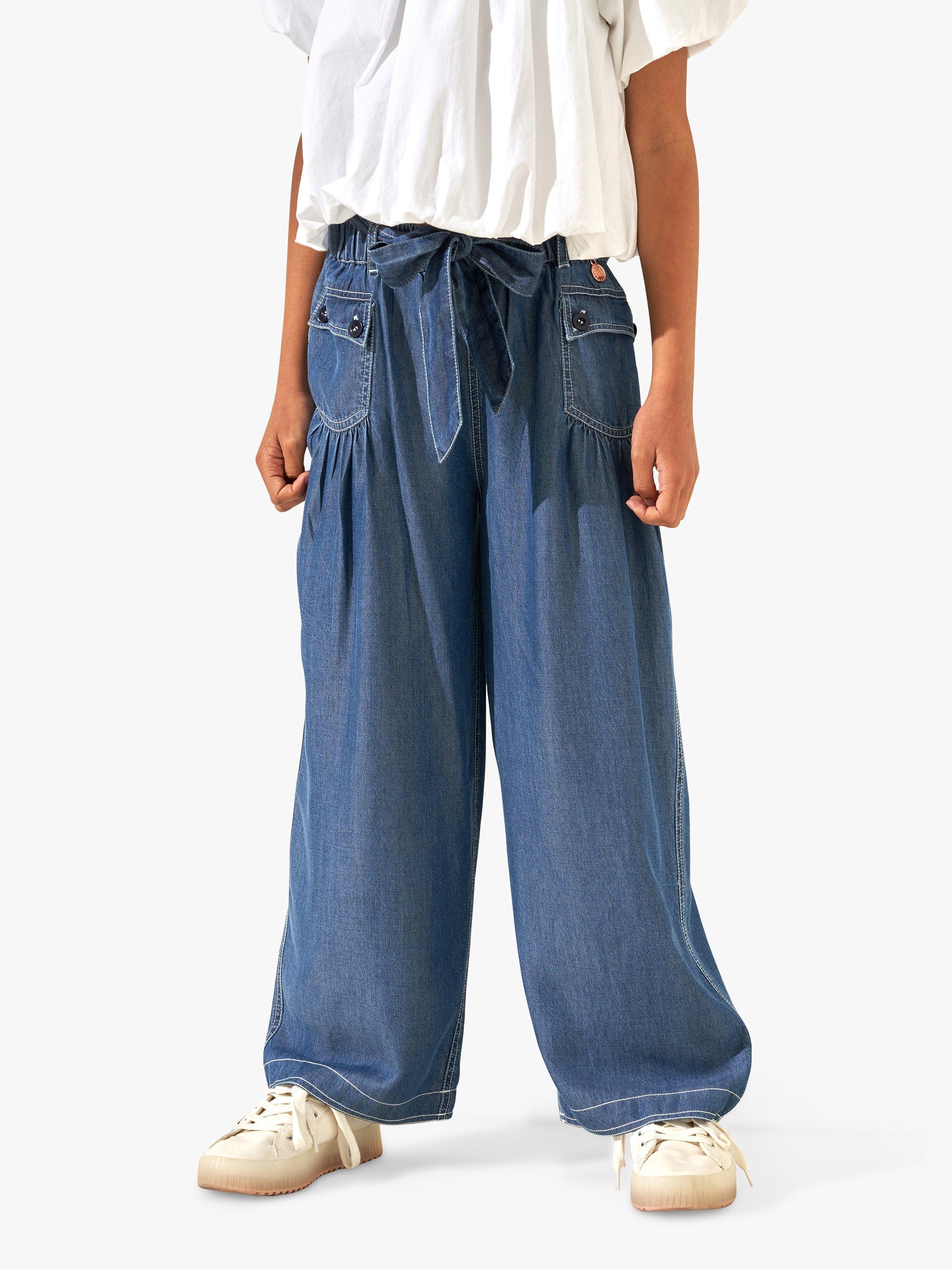Angel & Rocket Kids' Wide Leg Jeans, Blue