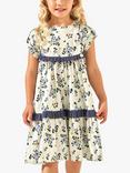 Angel & Rocket Kids' Bow Sleeve Dress, Multi