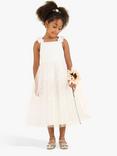 Angel & Rocket Kids' Olivia Sparkle Embroidered Ocassion Dress, White