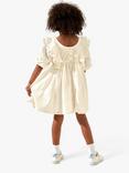 Angel & Rocket Kids' Alessandra Broderie Ruffle Dress, White, White