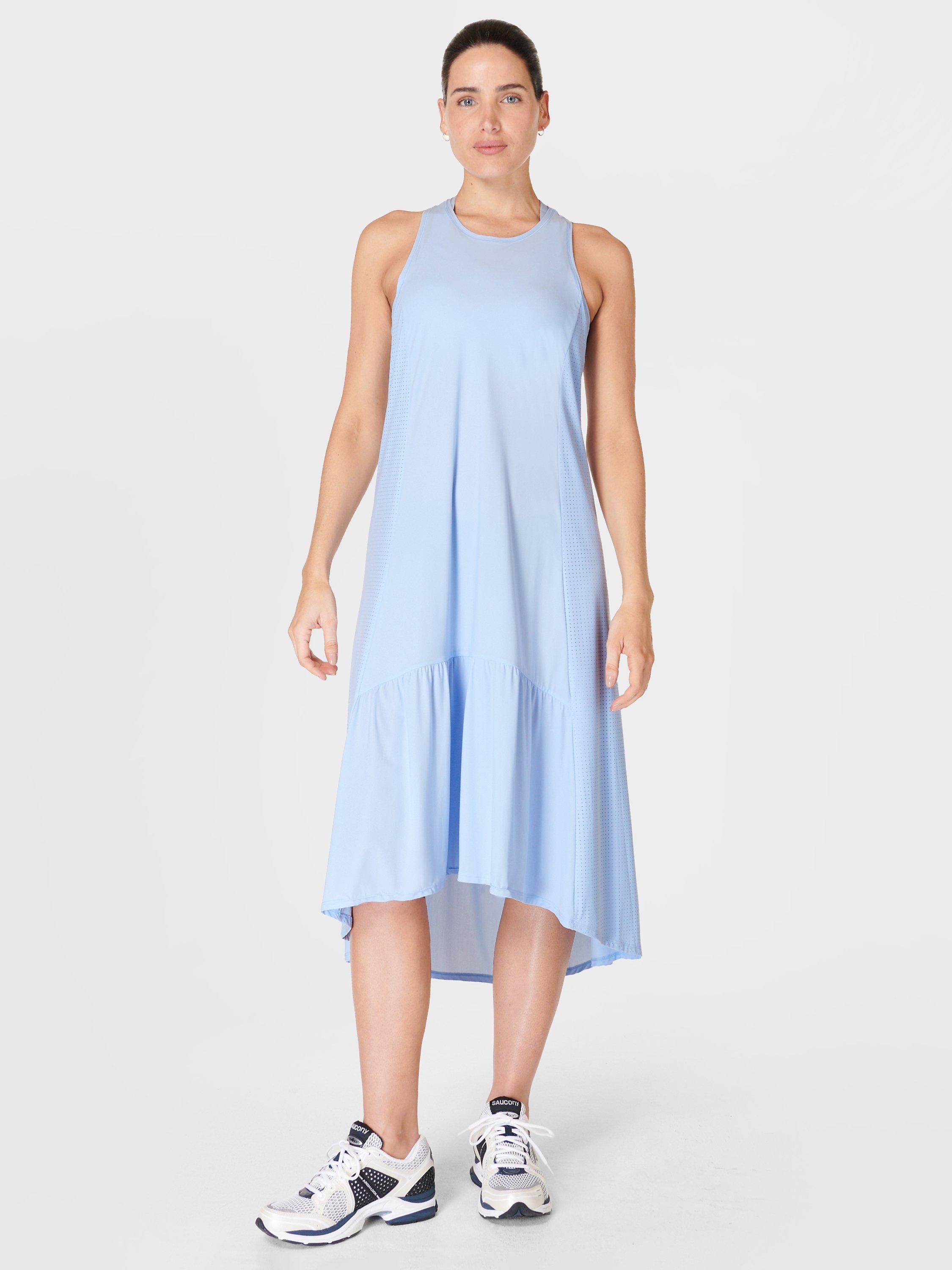 Sweaty Betty Explorer Ace Midi Dress, Breeze Blue, XS